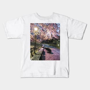 Central Park Rainy Spring Kids T-Shirt